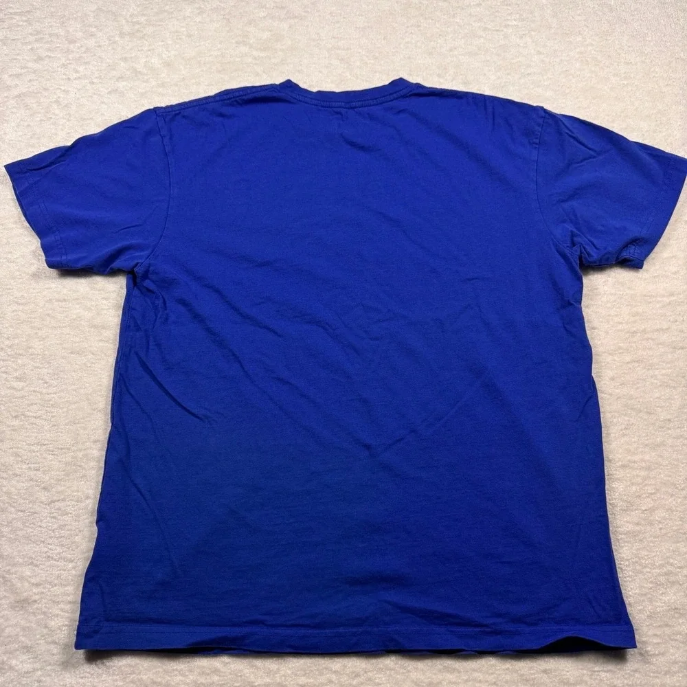 Jordan Mens‎ 40 Acres and a Mule The Holy Game Graphic T-Shirt Blue Large